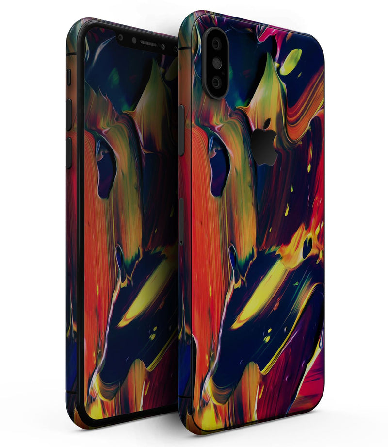 Blurred Abstract Flow V38 - iPhone XS MAX, XS/X, 8/8+, 7/7+, 5/5S/SE Skin-Kit (All iPhones Avaiable)