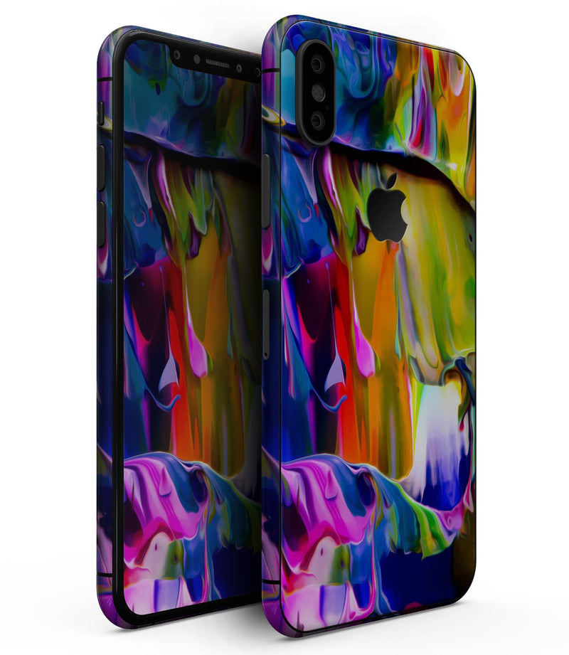 Blurred Abstract Flow V39 - iPhone XS MAX, XS/X, 8/8+, 7/7+, 5/5S/SE Skin-Kit (All iPhones Avaiable)