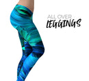 Blurred Abstract Flow V40 - All Over Print Womens Leggings / Yoga or Workout Pants
