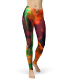 Blurred Abstract Flow V41 - All Over Print Womens Leggings / Yoga or Workout Pants