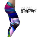 Blurred Abstract Flow V42 - All Over Print Womens Leggings / Yoga or Workout Pants