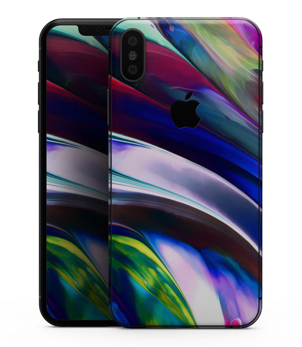 Blurred Abstract Flow V42 - iPhone XS MAX, XS/X, 8/8+, 7/7+, 5/5S/SE Skin-Kit (All iPhones Avaiable)