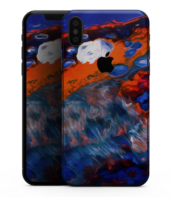 Blurred Abstract Flow V43 - iPhone XS MAX, XS/X, 8/8+, 7/7+, 5/5S/SE Skin-Kit (All iPhones Avaiable)