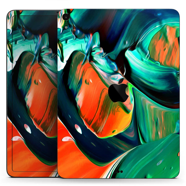 Blurred Abstract Flow V47 - Full Body Skin Decal for the Apple iPad Pro 12.9", 11", 10.5", 9.7", Air or Mini (All Models Available)