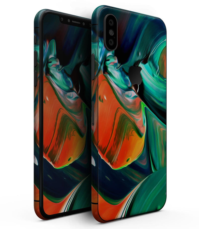 Blurred Abstract Flow V47 - iPhone XS MAX, XS/X, 8/8+, 7/7+, 5/5S/SE Skin-Kit (All iPhones Avaiable)