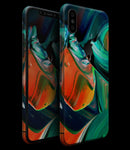 Blurred Abstract Flow V47 - iPhone XS MAX, XS/X, 8/8+, 7/7+, 5/5S/SE Skin-Kit (All iPhones Avaiable)