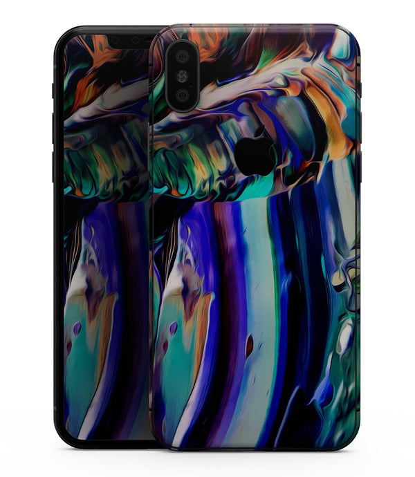 Blurred Abstract Flow V49 - iPhone XS MAX, XS/X, 8/8+, 7/7+, 5/5S/SE Skin-Kit (All iPhones Avaiable)
