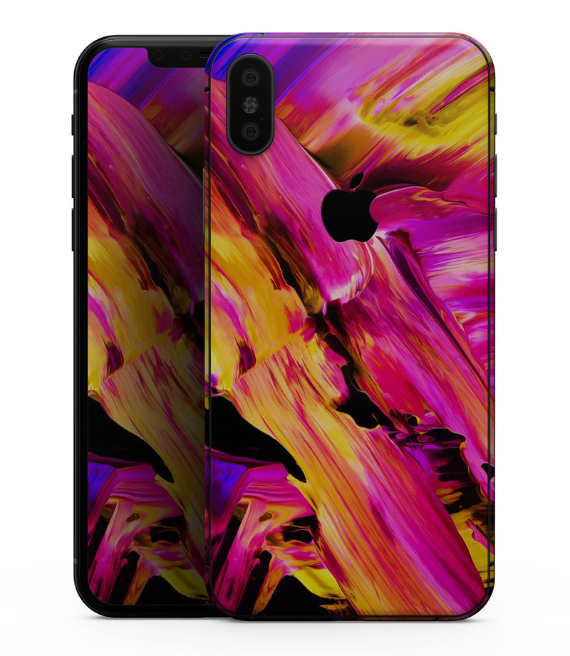 Blurred Abstract Flow V4 - iPhone XS MAX, XS/X, 8/8+, 7/7+, 5/5S/SE Skin-Kit (All iPhones Avaiable)