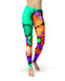 Blurred Abstract Flow V52 - All Over Print Womens Leggings / Yoga or Workout Pants