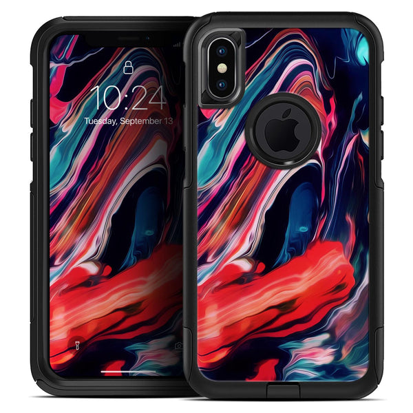 Blurred Abstract Flow V55 - Skin Kit for the iPhone OtterBox Cases
