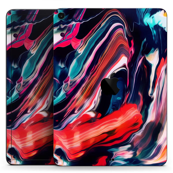 Blurred Abstract Flow V55 - Full Body Skin Decal for the Apple iPad Pro 12.9", 11", 10.5", 9.7", Air or Mini (All Models Available)