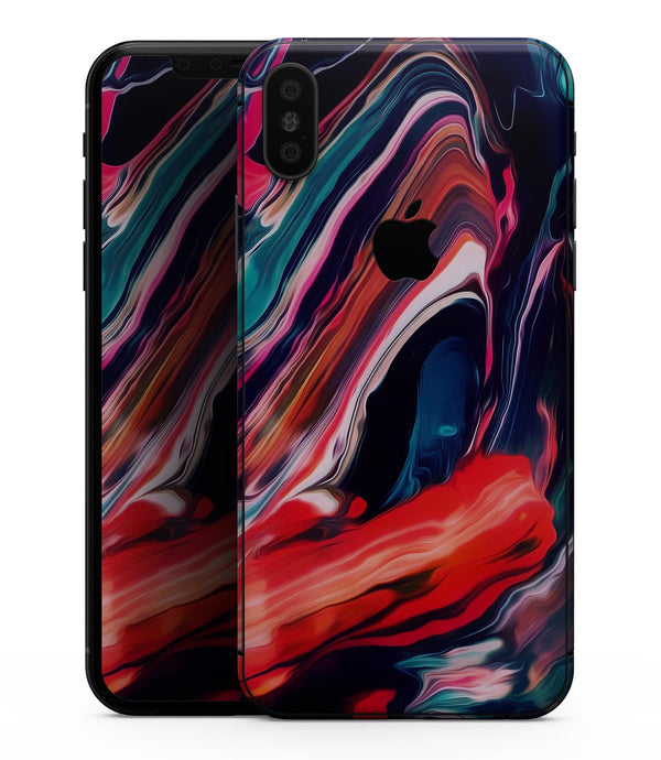 Blurred Abstract Flow V55 - iPhone XS MAX, XS/X, 8/8+, 7/7+, 5/5S/SE Skin-Kit (All iPhones Avaiable)