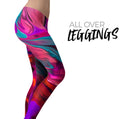 Blurred Abstract Flow V56 - All Over Print Womens Leggings / Yoga or Workout Pants