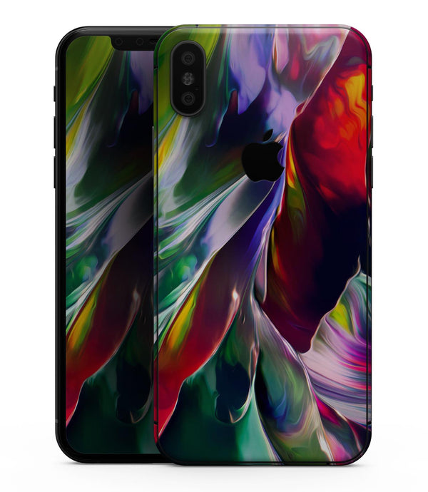 Blurred Abstract Flow V57 - iPhone XS MAX, XS/X, 8/8+, 7/7+, 5/5S/SE Skin-Kit (All iPhones Avaiable)
