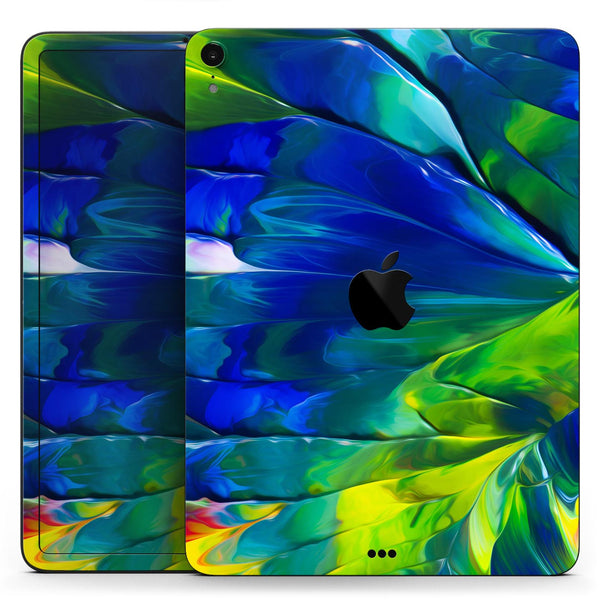 Blurred Abstract Flow V58 - Full Body Skin Decal for the Apple iPad Pro 12.9", 11", 10.5", 9.7", Air or Mini (All Models Available)
