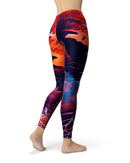 Blurred Abstract Flow V59 - All Over Print Womens Leggings / Yoga or Workout Pants