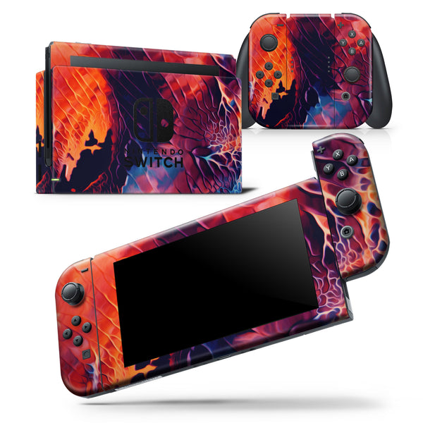 Blurred Abstract Flow V59 - Skin Wrap Decal for Nintendo Switch Lite Console & Dock - 3DS XL - 2DS - Pro - DSi - Wii - Joy-Con Gaming Controller