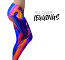 Blurred Abstract Flow V5 - All Over Print Womens Leggings / Yoga or Workout Pants