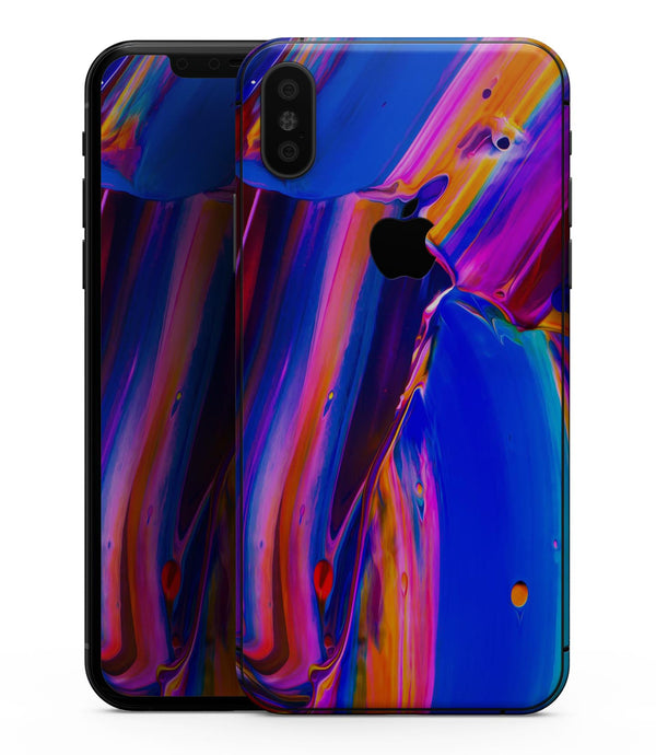 Blurred Abstract Flow V5 - iPhone XS MAX, XS/X, 8/8+, 7/7+, 5/5S/SE Skin-Kit (All iPhones Avaiable)