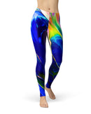 Blurred Abstract Flow V6 - All Over Print Womens Leggings / Yoga or Workout Pants