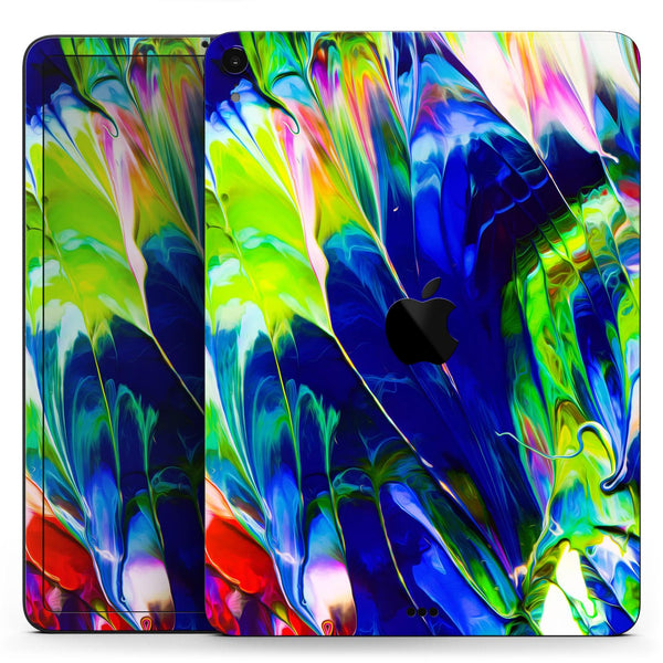 Blurred Abstract Flow V6 - Full Body Skin Decal for the Apple iPad Pro 12.9", 11", 10.5", 9.7", Air or Mini (All Models Available)