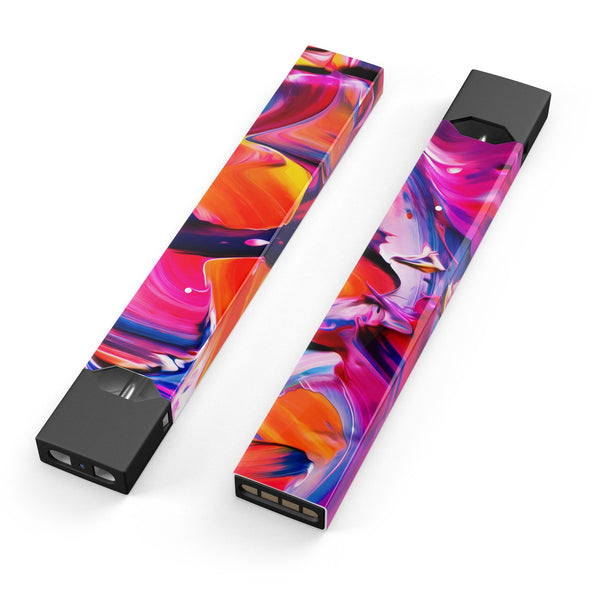 Blurred Abstract Flow V9 - Premium Decal Protective Skin-Wrap Sticker compatible with the Juul Labs vaping device