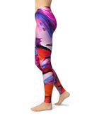Blurred Abstract Flow V9 - All Over Print Womens Leggings / Yoga or Workout Pants