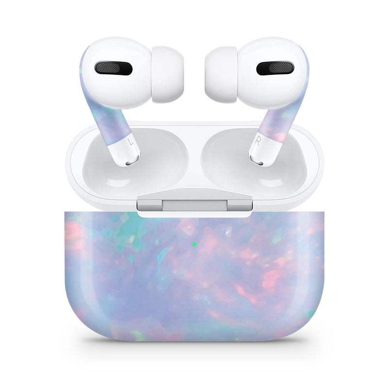 Blurry Opal Gemstone - Full Body Skin Decal Wrap Kit for the Wireless Bluetooth Apple Airpods Pro, AirPods Gen 1 or Gen 2 with Wireless Charging