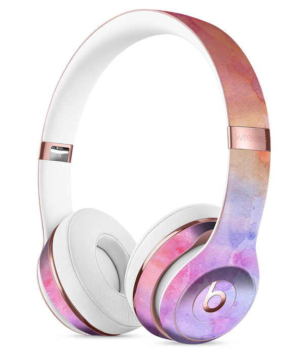 Blushed Blue 4224 Absorbed Watercolor Texture Full-Body Skin Kit for the Beats by Dre Solo 3 Wireless Headphones