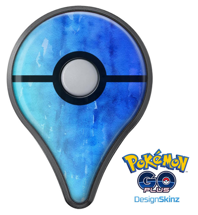 Blushed Blue 44 Absorbed Watercolor Texture Pokémon GO Plus Vinyl Protective Decal Skin Kit