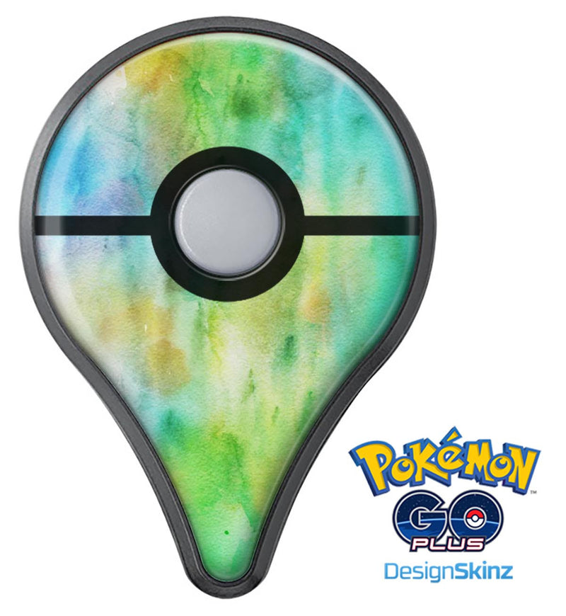 Blushed Green 32 Absorbed Watercolor Texture Pokémon GO Plus Vinyl Protective Decal Skin Kit