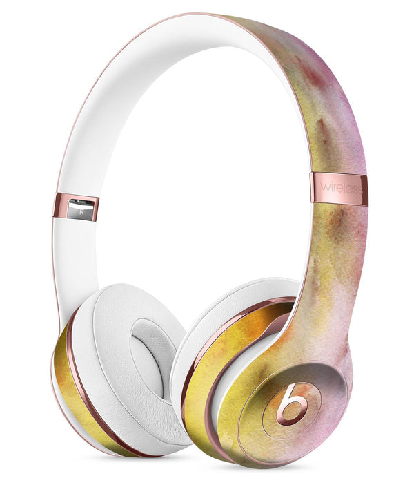 Blushed Pink 32 Absorbed Watercolor Texture Full-Body Skin Kit for the Beats by Dre Solo 3 Wireless Headphones