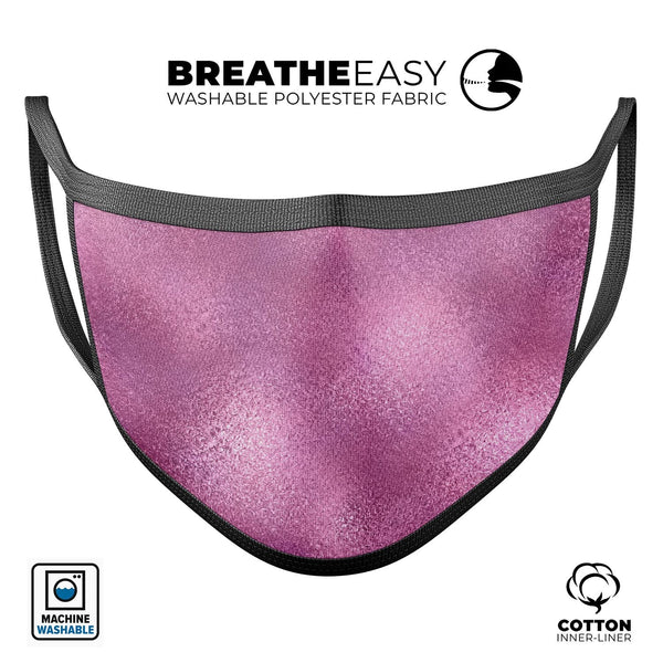 Blushed Pink Reflection - Made in USA Mouth Cover Unisex Anti-Dust Cotton Blend Reusable & Washable Face Mask with Adjustable Sizing for Adult or Child