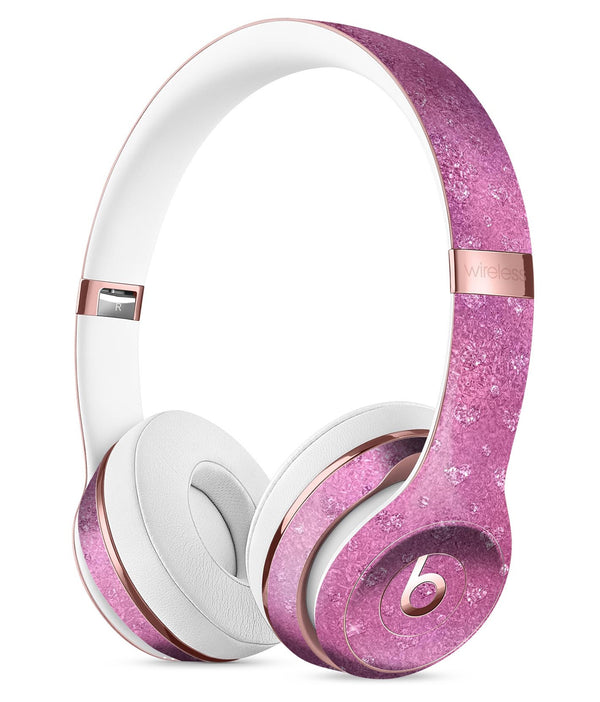 Blushed Pink with Mini Glitter Hearts Full-Body Skin Kit for the Beats by Dre Solo 3 Wireless Headphones
