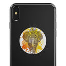 Bright Orange Ethnic Elephant - Skin Kit for PopSockets and other Smartphone Extendable Grips & Stands