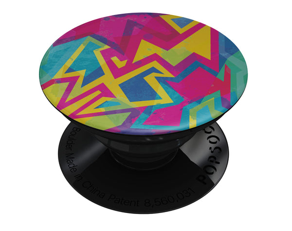 Bright Retro Color-Shapes - Skin Kit for PopSockets and other Smartphone Extendable Grips & Stands