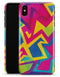 Bright Retro Color-Shapes - iPhone X Clipit Case