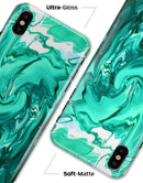 Bright Trendy Green Color Swirled - iPhone X Clipit Case