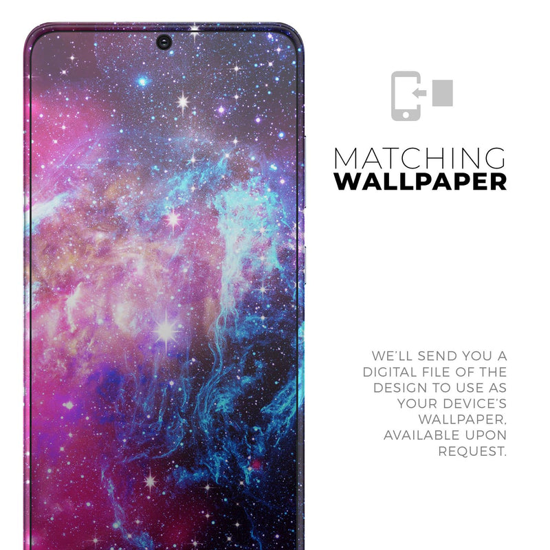 Bright Trippy Space - Full Body Skin Decal Wrap Kit for Samsung Galaxy Phones