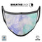 Bright v3 Absorbed Watercolor Texture - Made in USA Mouth Cover Unisex Anti-Dust Cotton Blend Reusable & Washable Face Mask with Adjustable Sizing for Adult or Child