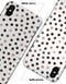 Brown Watercolor Dots over White - iPhone X Clipit Case