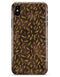 Brown and Gold Leaf Pattern - iPhone X Clipit Case