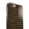 Brown and Gold Watercolor Cheveron iPhone 6/6s or 6/6s Plus 2-Piece Hybrid INK-Fuzed Case