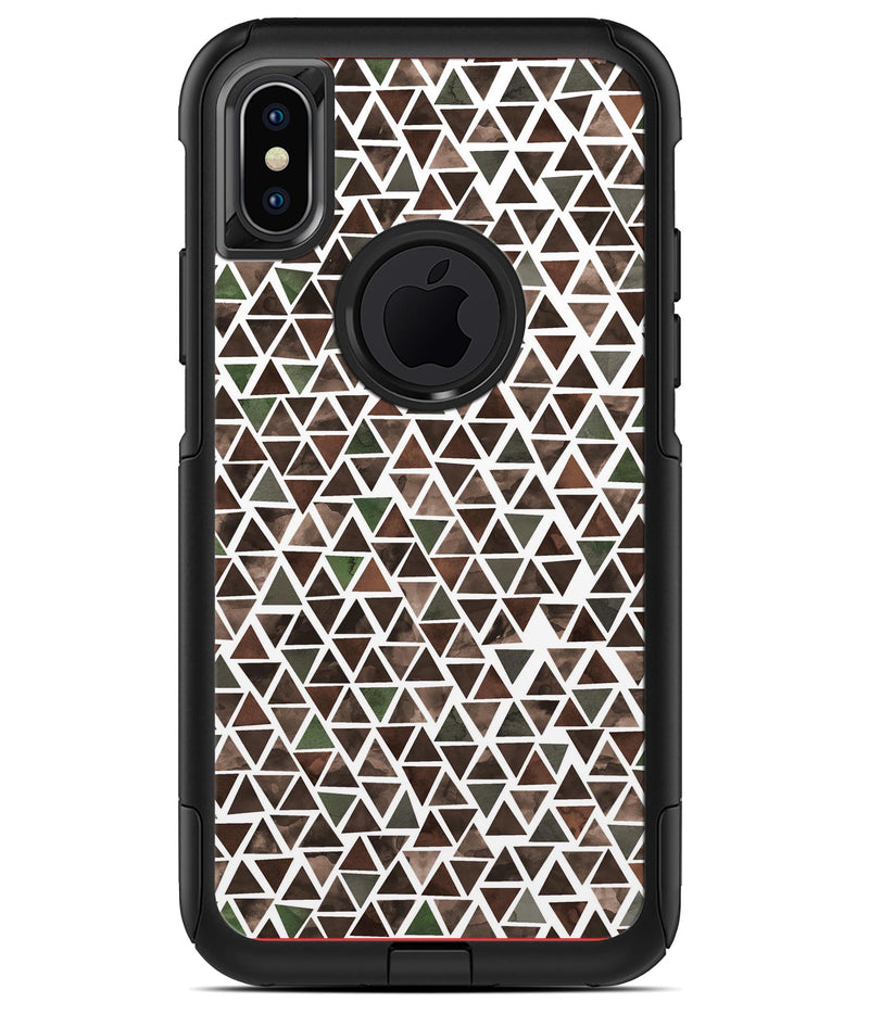 Camo Watercolor Triangle Pattern - iPhone X OtterBox Case & Skin Kits