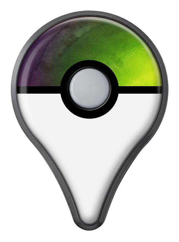 Circled Dark Absorbed Watercolor Texture Pokémon GO Plus Vinyl Protective Decal Skin Kit