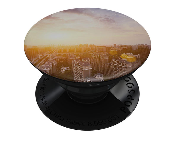 Cityscape at Sunset - Skin Kit for PopSockets and other Smartphone Extendable Grips & Stands