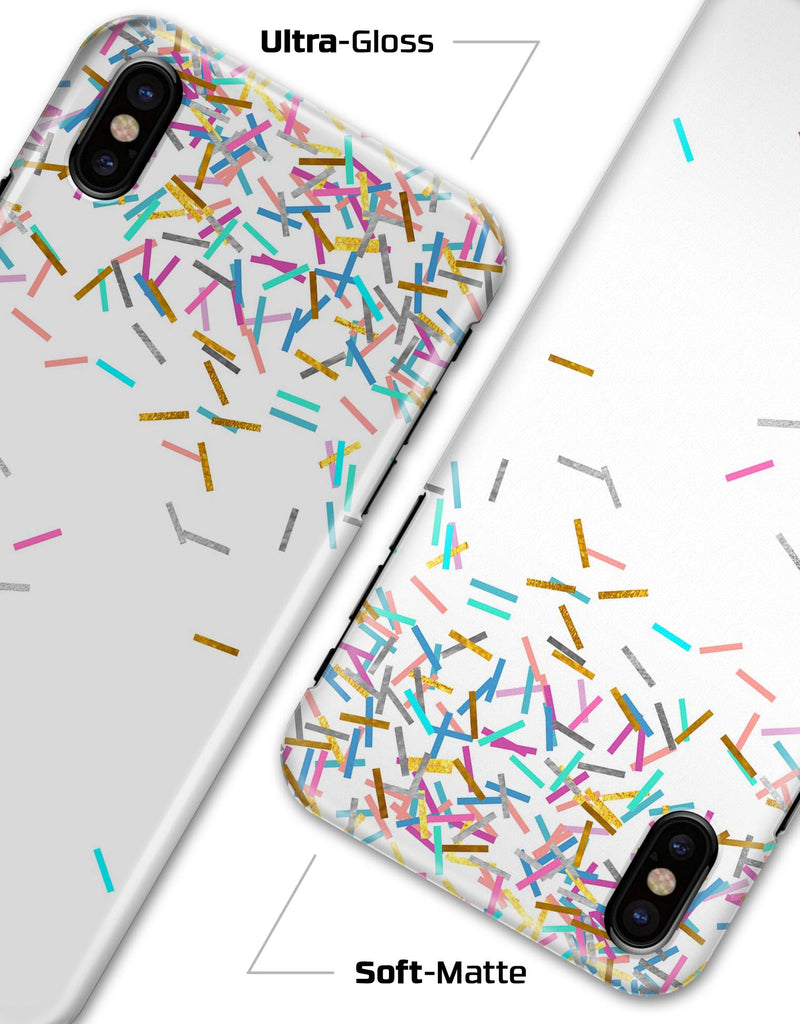 Colorful Falling Candy Sticks - iPhone X Clipit Case