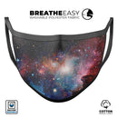 Colorful Galaxy V492 - Made in USA Mouth Cover Unisex Anti-Dust Cotton Blend Reusable & Washable Face Mask with Adjustable Sizing for Adult or Child