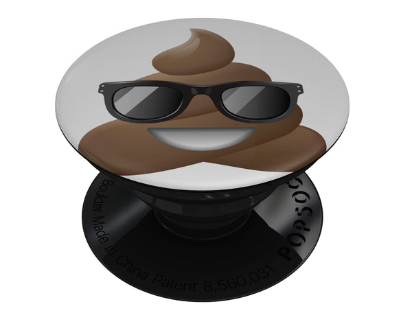 Cool Poop Emoticon Emoji - Skin Kit for PopSockets and other Smartphone Extendable Grips & Stands