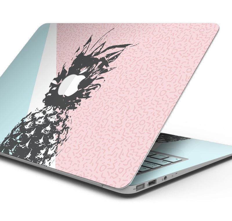 Coral Mint Summer Pineapple v1 - Skin Decal Wrap Kit Compatible with the Apple MacBook Pro, Pro with Touch Bar or Air (11", 12", 13", 15" & 16" - All Versions Available)